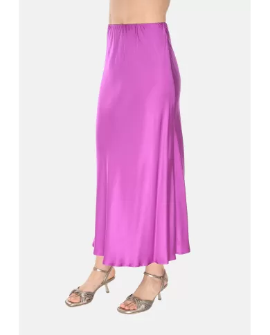 Andriani ANNA PALMER Gonna lunga in raso Ciclamino GINGER3240.44