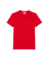 Andriani LACOSTE T-shirt in cotone Pima rosso TH6709.240