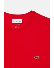 Andriani LACOSTE T-shirt in cotone Pima rosso TH6709.240