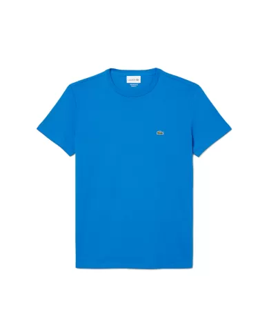 Andriani LACOSTE T-shirt in cotone Pima turchese TH6709.3D3