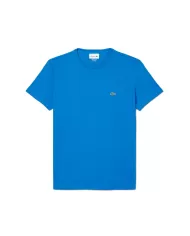 LACOSTE T-shirt in cotone Pima turchese