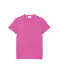 LACOSTE T-shirt in cotone Pima Fucsia