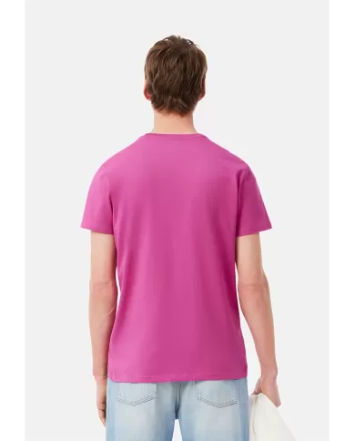 Andriani LACOSTE T-shirt in cotone Pima Fucsia TH6709.I1L