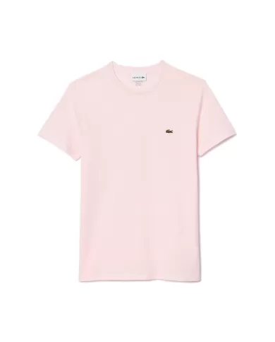 Andriani LACOSTE T-shirt in cotone Pima rosa TH6709.T03