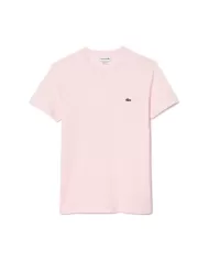 Andriani LACOSTE T-shirt in cotone Pima rosa TH6709.T03