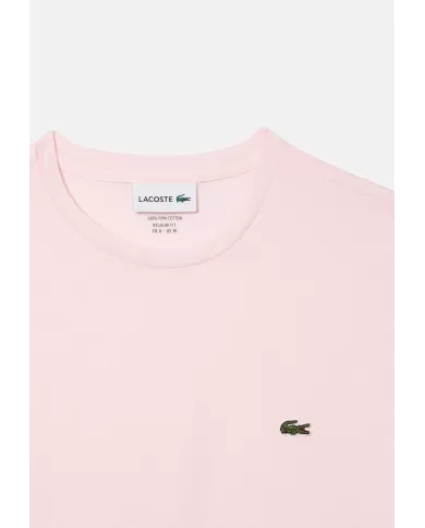 Andriani LACOSTE T-shirt in cotone Pima rosa TH6709.T03