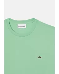 Andriani LACOSTE T-shirt in cotone Pima verde acqua TH6709.TTF
