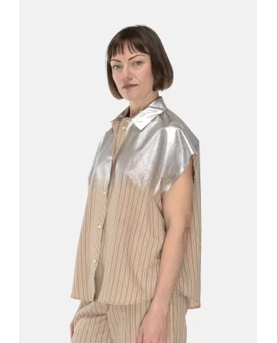 Andriani 8PM Camicia donna over beige D8PM51C137.021