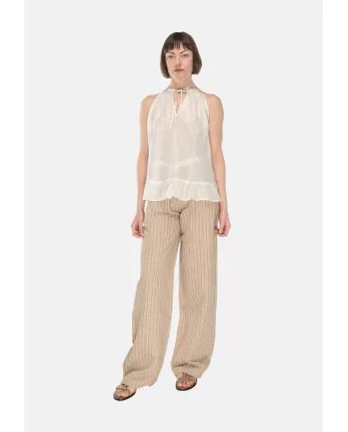 Andriani 8PM Top scollo all'americana Crema D8PM51H83.062