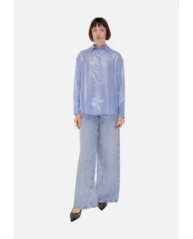 Andriani 8PM Jeans glitter e strass Chiaro D8PM51WP91.158