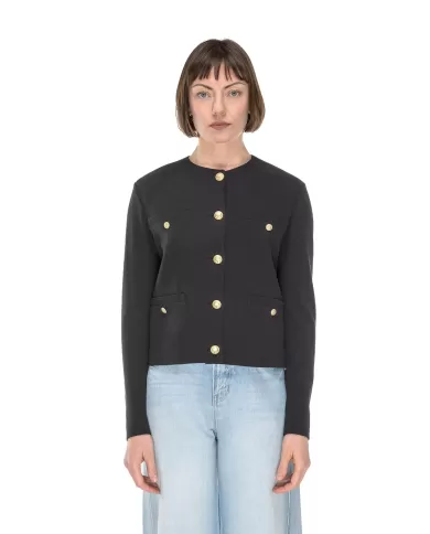 Andriani CIRCOLO 1901 Giacca corta donna Nera FD3368.001