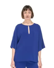 ALBERTO BIANI Camicia kimono donna Bluette