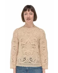 Andriani SEMI COUTURE Maglia donna uncinetto beige S5SA55.B58-1