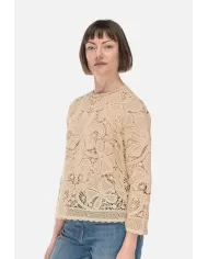 Andriani SEMI COUTURE Maglia donna uncinetto beige S5SA55.B58-1