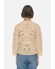 Andriani SEMI COUTURE Maglia donna uncinetto beige S5SA55.B58-1