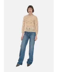 Andriani SEMI COUTURE Maglia donna uncinetto beige S5SA55.B58-1