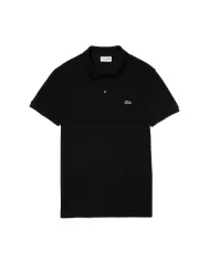 LACOSTE Polo uomo slim fit in piqué Nera
