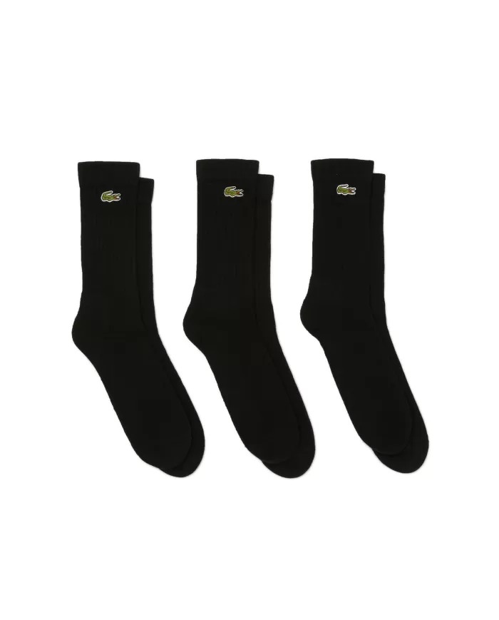 Andriani LACOSTE Calze uomo nere RA4182.8VM