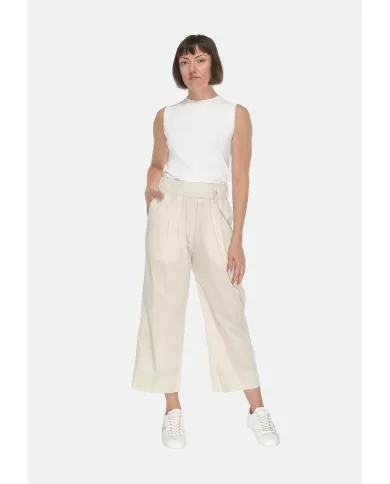 Andriani MYTHS Pantaloni cropped donna bianchi 25D48 606.04
