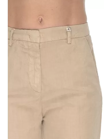 Andriani MYTHS Pantaloni donna misto lino Beige 25D14 80.02