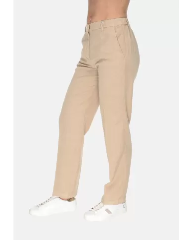 Andriani MYTHS Pantaloni donna misto lino Beige 25D14 80.02