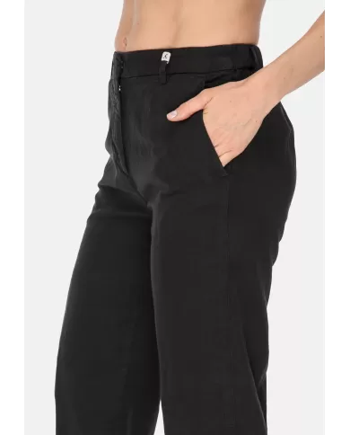 Andriani MYTHS Pantaloni donna misto lino nero 25D14 80.997