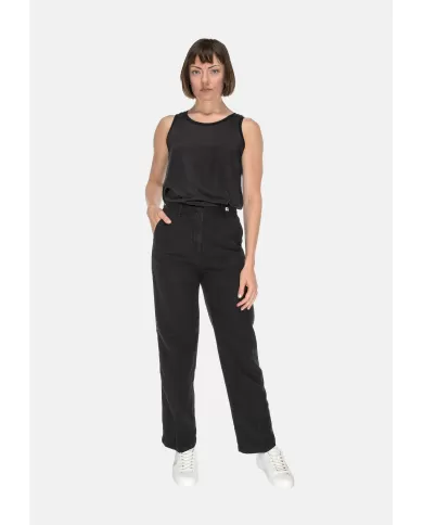 Andriani MYTHS Pantaloni donna misto lino nero 25D14 80.997