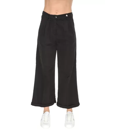 Andriani MYTHS Pantaloni donna cotone nero 25D19 13.997