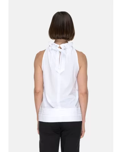 Andriani ALPHA STUDIO Top donna collo arricciato Bianco AD-2306C.2000