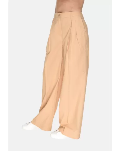 Andriani ECOALF Pantaloni donna vita alta beige MCWGAPAONIAR0712S25.536