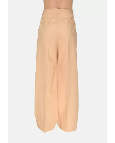 Andriani ECOALF Pantaloni donna vita alta beige MCWGAPAONIAR0712S25.536