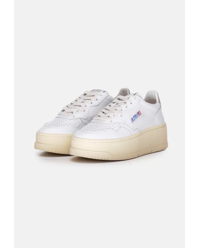 AUTRY Sneakers platform donna WHT/SILVER