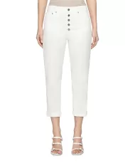 DONDUP Pantaloni donna KOONS bianchi