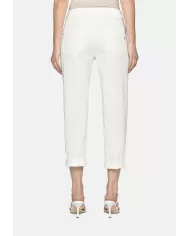 Andriani DONDUP Pantaloni donna KOONS bianchi DP268B GSE068D BM5.002