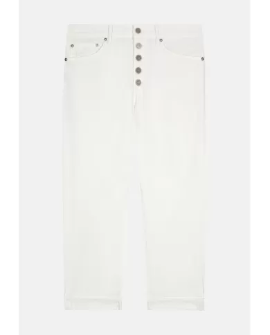 Andriani DONDUP Pantaloni donna KOONS bianchi DP268B GSE068D BM5.002