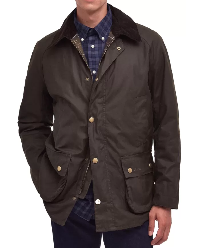 Andriani BARBOUR Giaccone uomo Ashby wax Oliva MWX0339.OL71