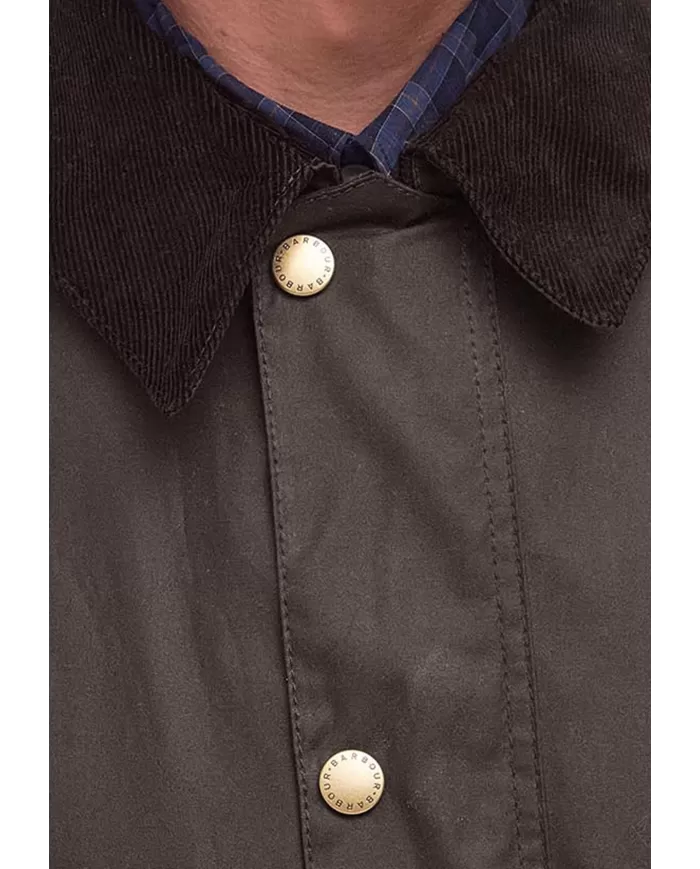 Andriani BARBOUR Giaccone uomo Ashby wax Oliva MWX0339.OL71