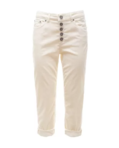 Andriani DONDUP Pantaloni donna Koons velluto Panna DP268B VS0030D BM5.002