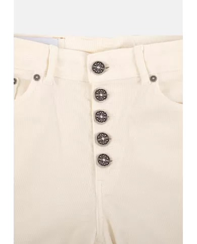 Andriani DONDUP Pantaloni donna Koons velluto Panna DP268B VS0030D BM5.002