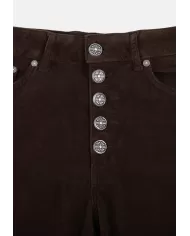 Andriani DONDUP Pantaloni donna Koons velluto marrone DP268B VS0030D BM5.789