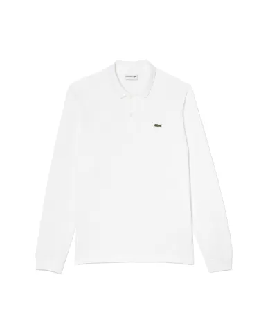 Andriani LACOSTE Polo uomo bottoni madreperla bianca L1312.001
