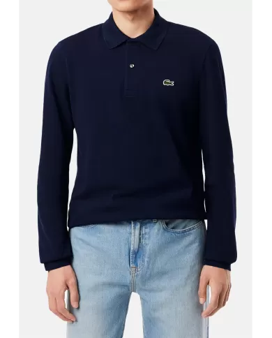 Andriani LACOSTE Polo uomo manica lunga blu L1312.166