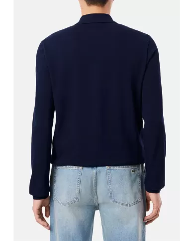 Andriani LACOSTE Polo uomo manica lunga blu L1312.166