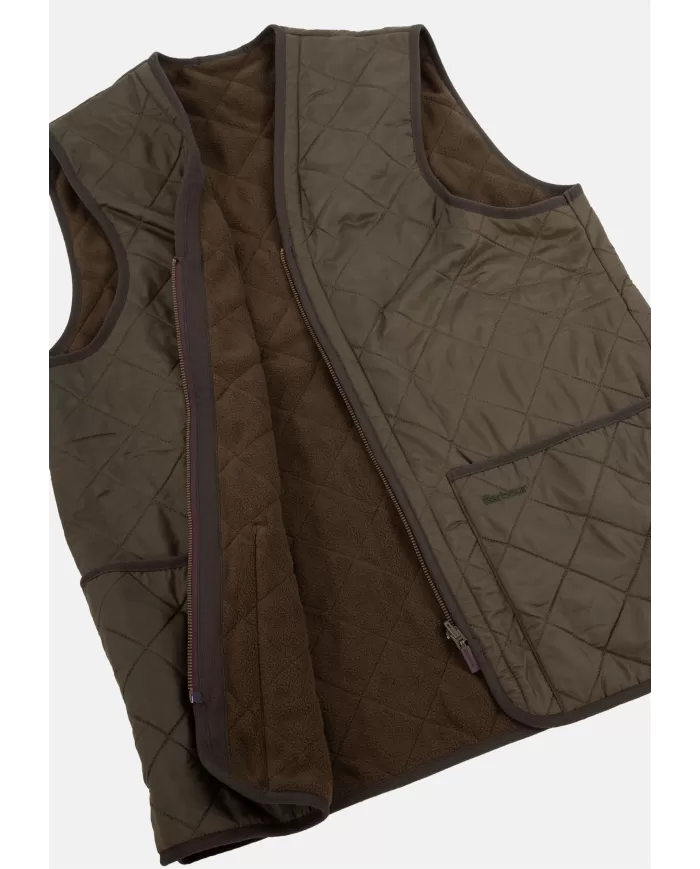 Andriani BARBOUR Gilet uomo trapuntato a rombi OLIVE MLI0002.OL91
