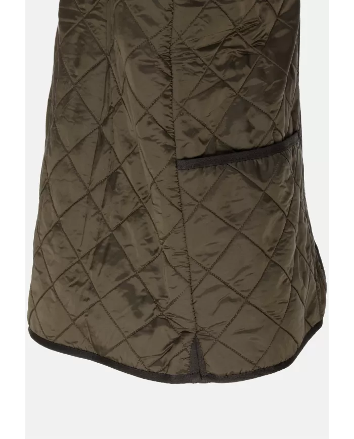 Andriani BARBOUR Gilet uomo trapuntato a rombi OLIVE MLI0002.OL91