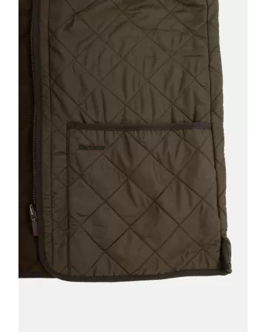 Andriani BARBOUR Gilet uomo trapuntato a rombi OLIVE MLI0002.OL91
