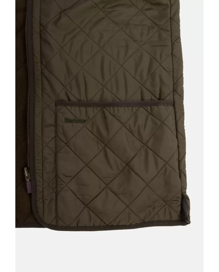 Andriani BARBOUR Gilet uomo trapuntato a rombi OLIVE MLI0002.OL91
