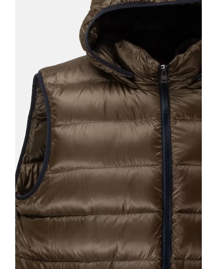 Andriani HERNO Gilet uomo con cappuccio Militare PI001300U 12020Z.7740
