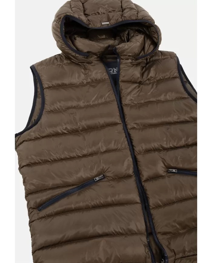Andriani HERNO Gilet uomo con cappuccio Militare PI001300U 12020Z.7740
