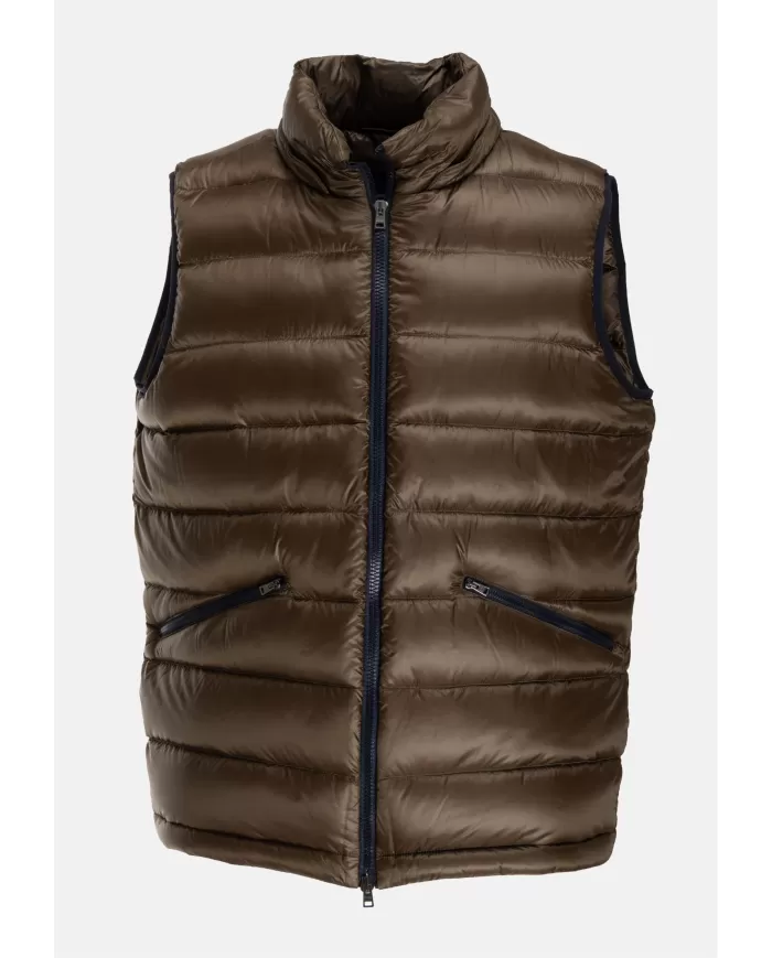 Andriani HERNO Gilet uomo con cappuccio Militare PI001300U 12020Z.7740
